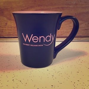 Wendy Williams Black Mug with Pink Lettering